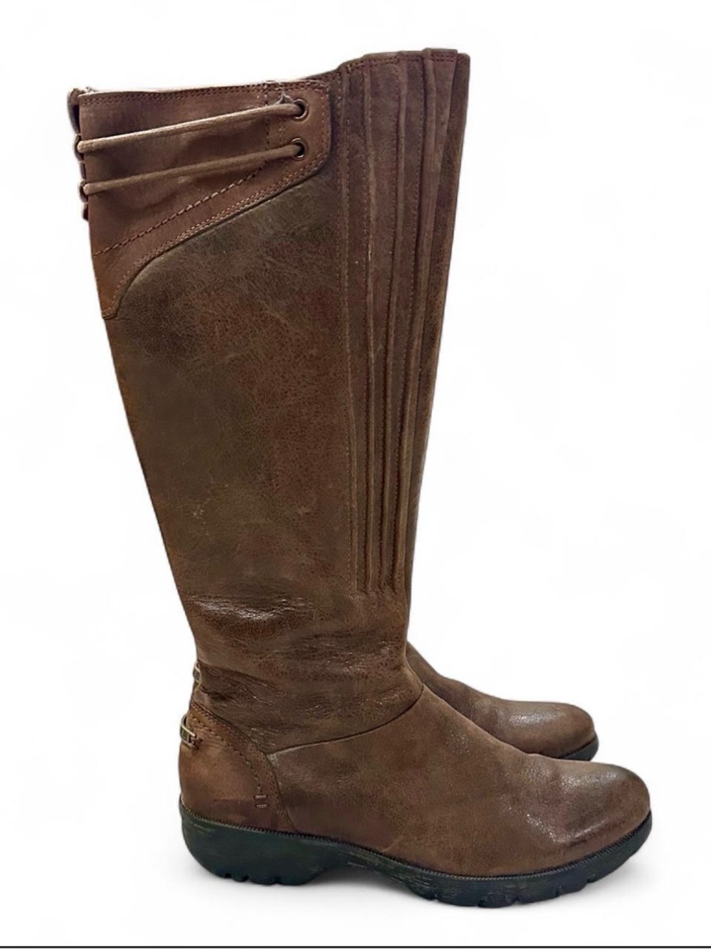 Merrell Vera Peak Espresso Brown Leather Waterproof Knee High Riding Boots 6.5